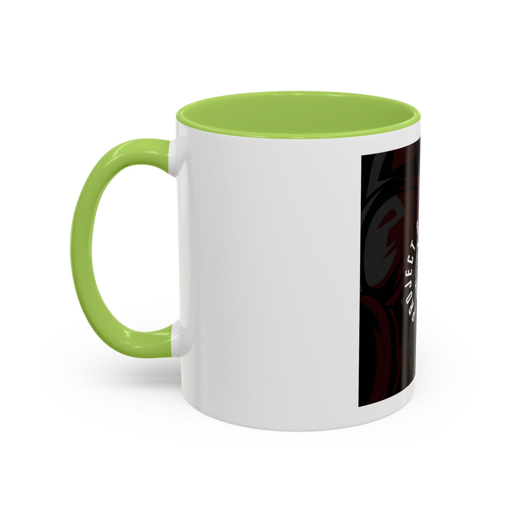 Project Ghost Fibers Coffee Mug — Skull Logo Accent Mug (11/15oz)