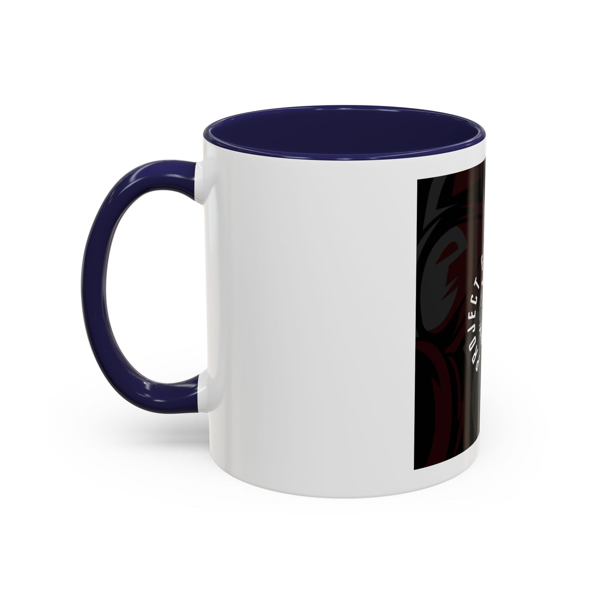 Project Ghost Fibers Coffee Mug — Skull Logo Accent Mug (11/15oz)