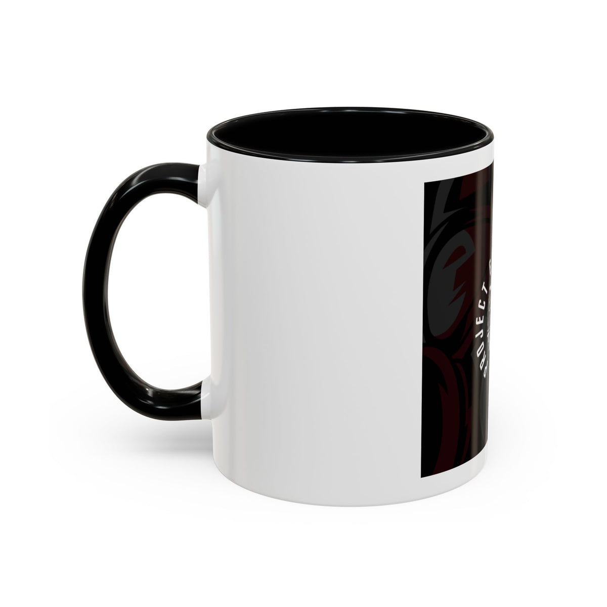 Project Ghost Fibers Coffee Mug — Skull Logo Accent Mug (11/15oz)